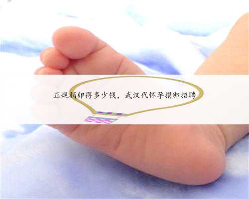 正规捐卵得多少钱，武汉代怀孕捐卵招聘