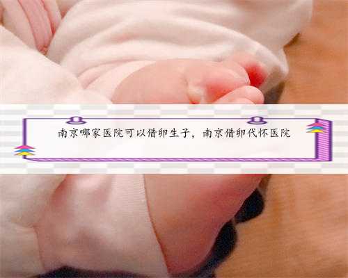 南京哪家医院可以借卵生子，南京借卵代怀医院
