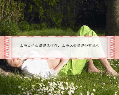 上海大学生捐卵微信群，上海试管捐卵供卵机构